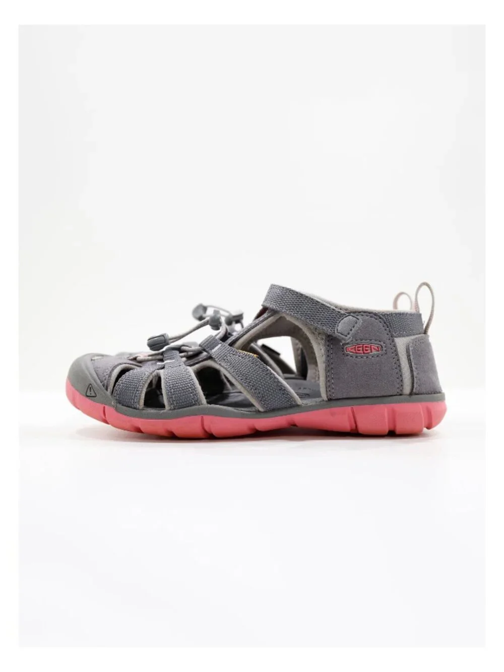Keen Seacamp II CNX Gray Washable Fisherman Sandals - Big Kids' 4